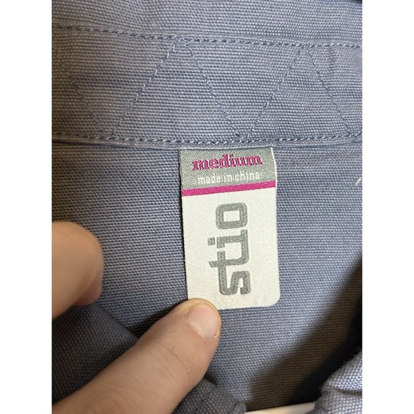 Stio Womens Blue Ralston Canvas Chore Jacket medium Barn Coat Gorpcore Granola - Picture 6 of 10